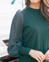 All Things Merry Top - Green