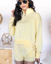 Cora Half Zip Pullover - Canary Yellow