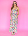 Eden V-Neck Pocketed Maxi Dress - Sage Multi