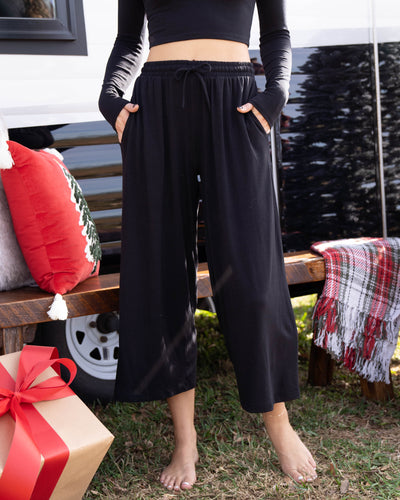 All Set To Relax Pants - Black