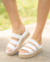 Reya Platform Sandal - White