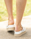 Reya Platform Sandal - White