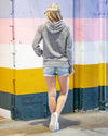 615 Nashville Graphic Hoodie - Burnout Grey