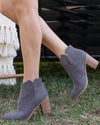 Bonnie Ankle Bootie - Charcoal