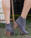 Bonnie Ankle Bootie - Charcoal