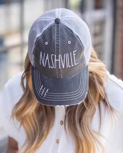 Nashville Graphic Trucker Hat - Dark Grey