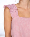 Alice Jacquard Printed Floral Tank - Blush Pink
