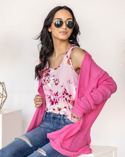 Set On You Cardigan - Bubblegum Pink