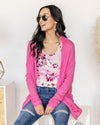 Set On You Cardigan - Bubblegum Pink