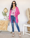 Set On You Cardigan - Bubblegum Pink
