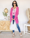 Set On You Cardigan - Bubblegum Pink