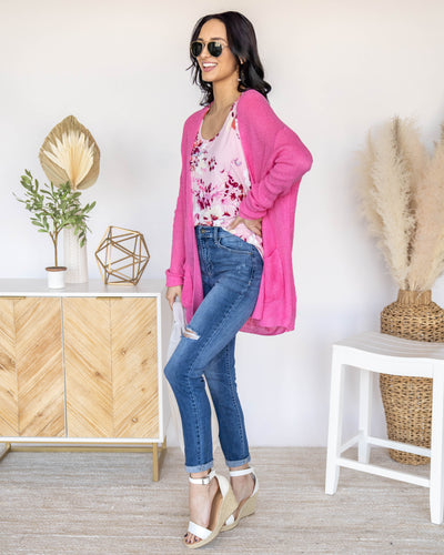 Set On You Cardigan - Bubblegum Pink