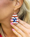 Starstruck Statement Earrings - Red