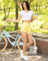 Go Getter V-Neck Top - White