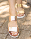 Step Into Comfort Sandal - Rose Gold