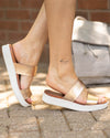 Step Into Comfort Sandal - Rose Gold