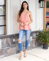 The Sweetest Thing Babydoll Top - Coral