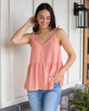 The Sweetest Thing Babydoll Top - Coral