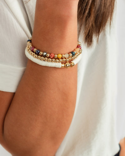 Drew Stackable Bracelet - Gold Multi