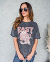 Easy Tiger Graphic Tee - Faded Black