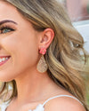 Elle Statement Earrings - Salmon