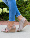 Ellen Slingback Wedge - Taupe