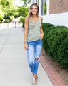 Endless Daydreams Tank - Light Olive