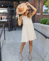 Sandra Pocketed Dress - Cream