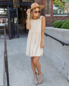 Sandra Pocketed Dress - Cream