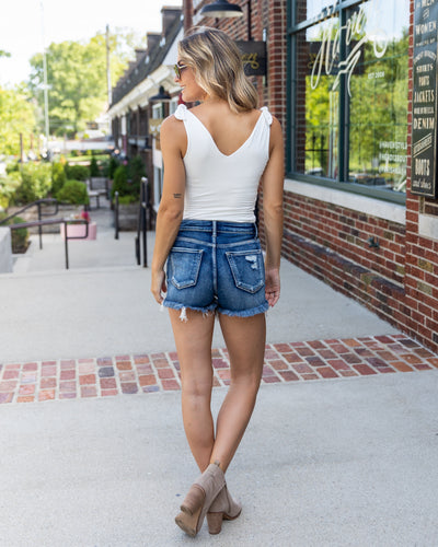 Ryann V-Neck Bodysuit - Off White