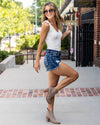 Ryann V-Neck Bodysuit - Off White