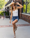 Ryann V-Neck Bodysuit - Off White