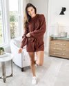 Melany Cable Knit Sweater - Marsala