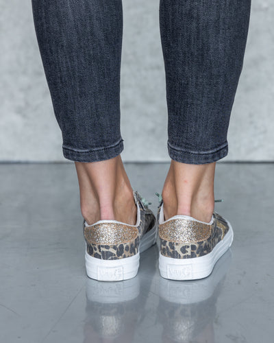 Aidan Lace Up Sneakers - Leopard