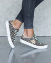 Aidan Lace Up Sneakers - Leopard