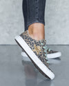 Aidan Lace Up Sneakers - Leopard