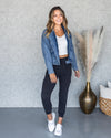Kalina Denim Bomber Jacket - Medium Wash