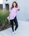 Valerie Oversized Pocket Tee - Taffy Pink