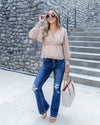 Meadow V-Neck Ditsy Floral Top - Off White