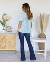 Laila V-Neck Puff Sleeve Blouse - Off White