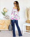 Juliette Floral Off Shoulder Top - Off White