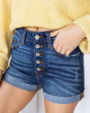 Elliott Button Up Shorts - Dark Wash