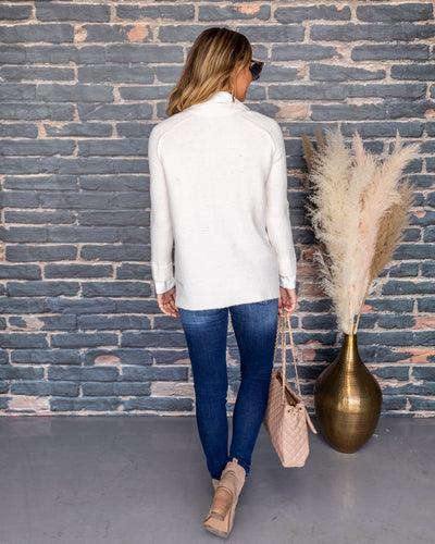 Sheila Collared Sweater - Cream