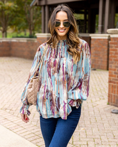 Ruthie Smocked Blouse - Multi