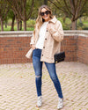 Marsha Button Down Collared Coat - Tan