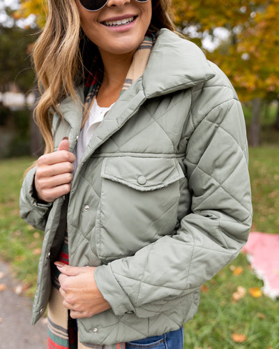 Mackenzie Puffer Jacket - Sage