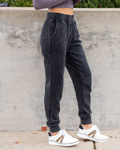 Sammie Pocketed Joggers - Faded Black