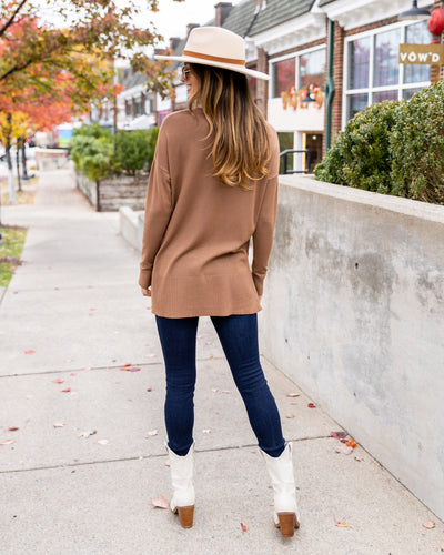 Settle For Nothing Less Sweater - Cocoa