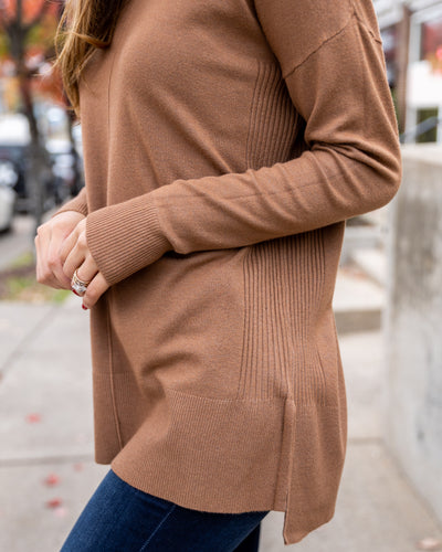 Settle For Nothing Less Sweater - Cocoa