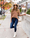 Settle For Nothing Less Sweater - Cocoa